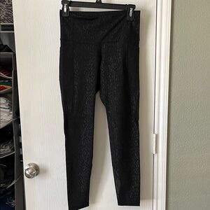 Old Navy Black Patterned Leggings